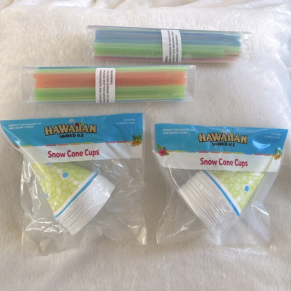 NWT snow cone/shaved ice supplies